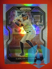 2021 Panini Prizm Carlos Correa #39 Silver PRIZM Astros Twins